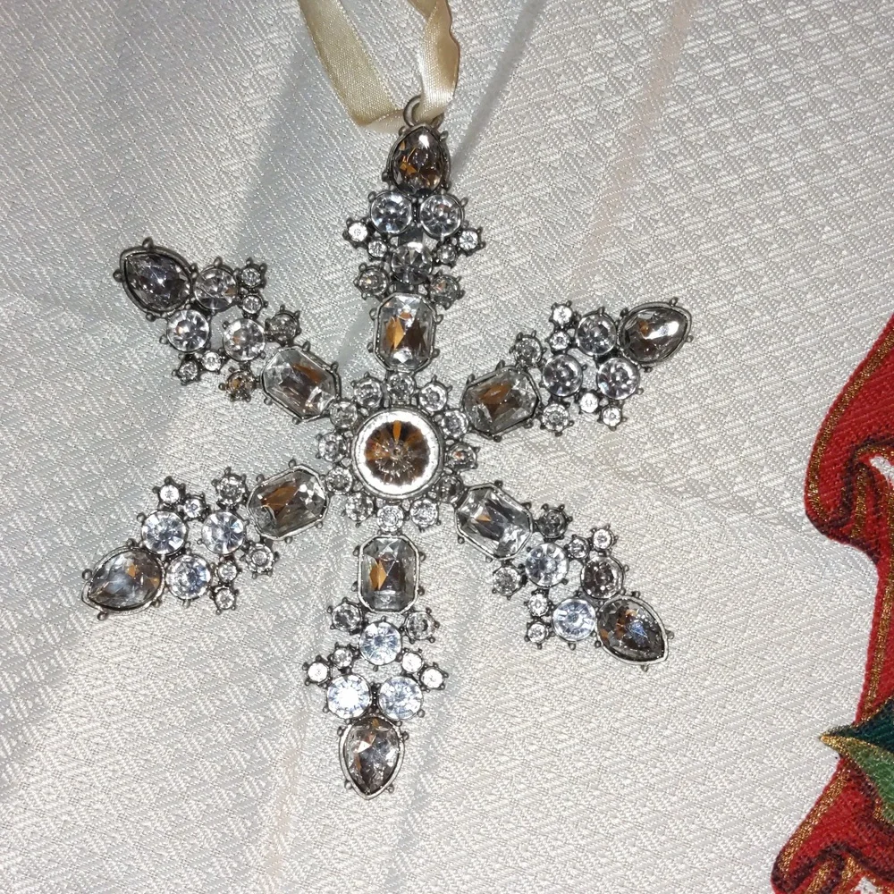 Pottery Barn Jeweled Crystal Snowflake 5